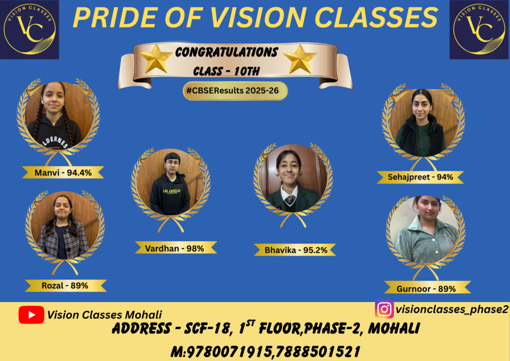 Pride of vison classes
